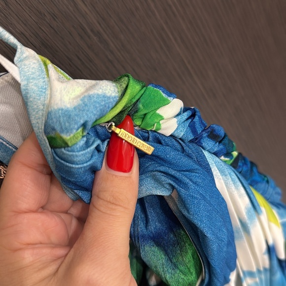 Roberto Cavalli Abstract Print Dress 💙💛💚🤍 - Picture 14 of 17